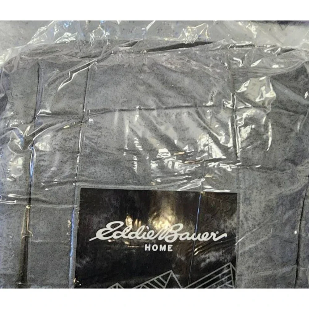 Eddie Bauer Sherwood Reversible Micro-suede Sherpa Comforter Set Full/Queen Gray